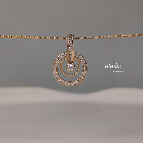 پلاک دایره نگین دار ژوپینگ