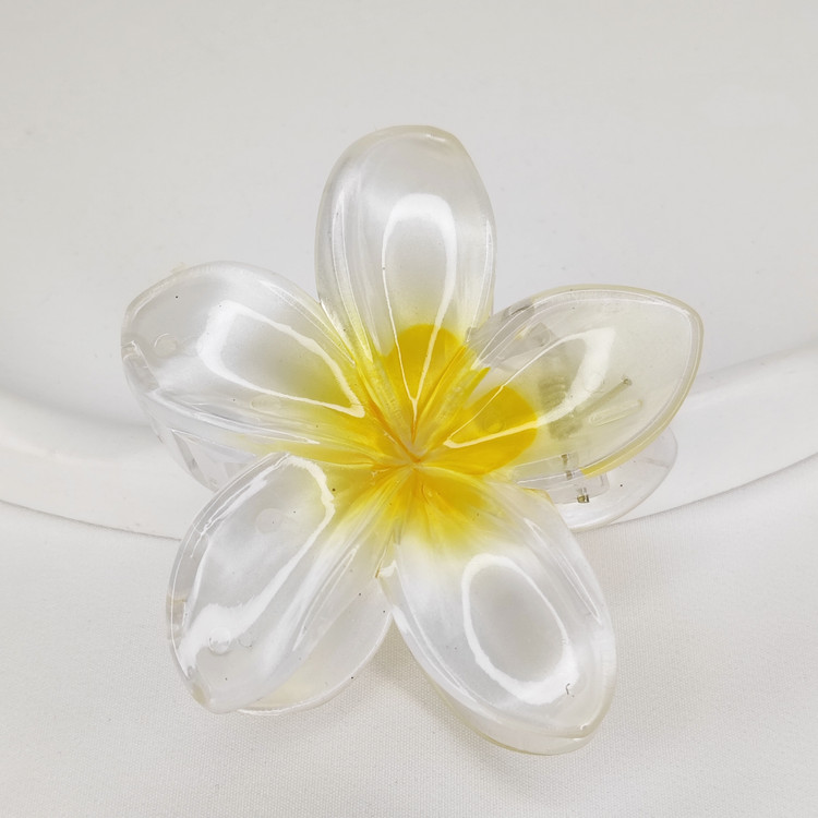 کلیپس پلومریا شیشه ای زرد