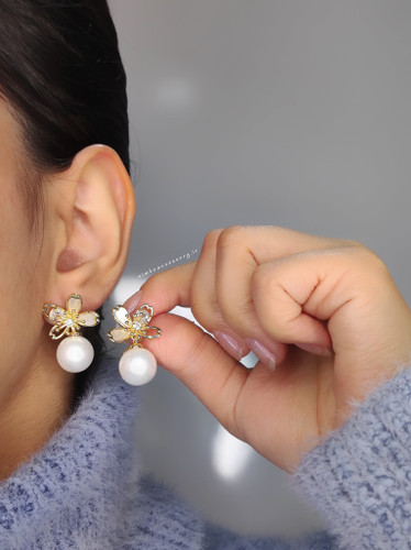 گوشواره مینیمال مروارید