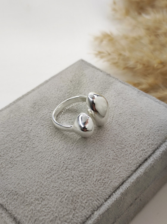 انگشتر مینیمال آبکاری نقره