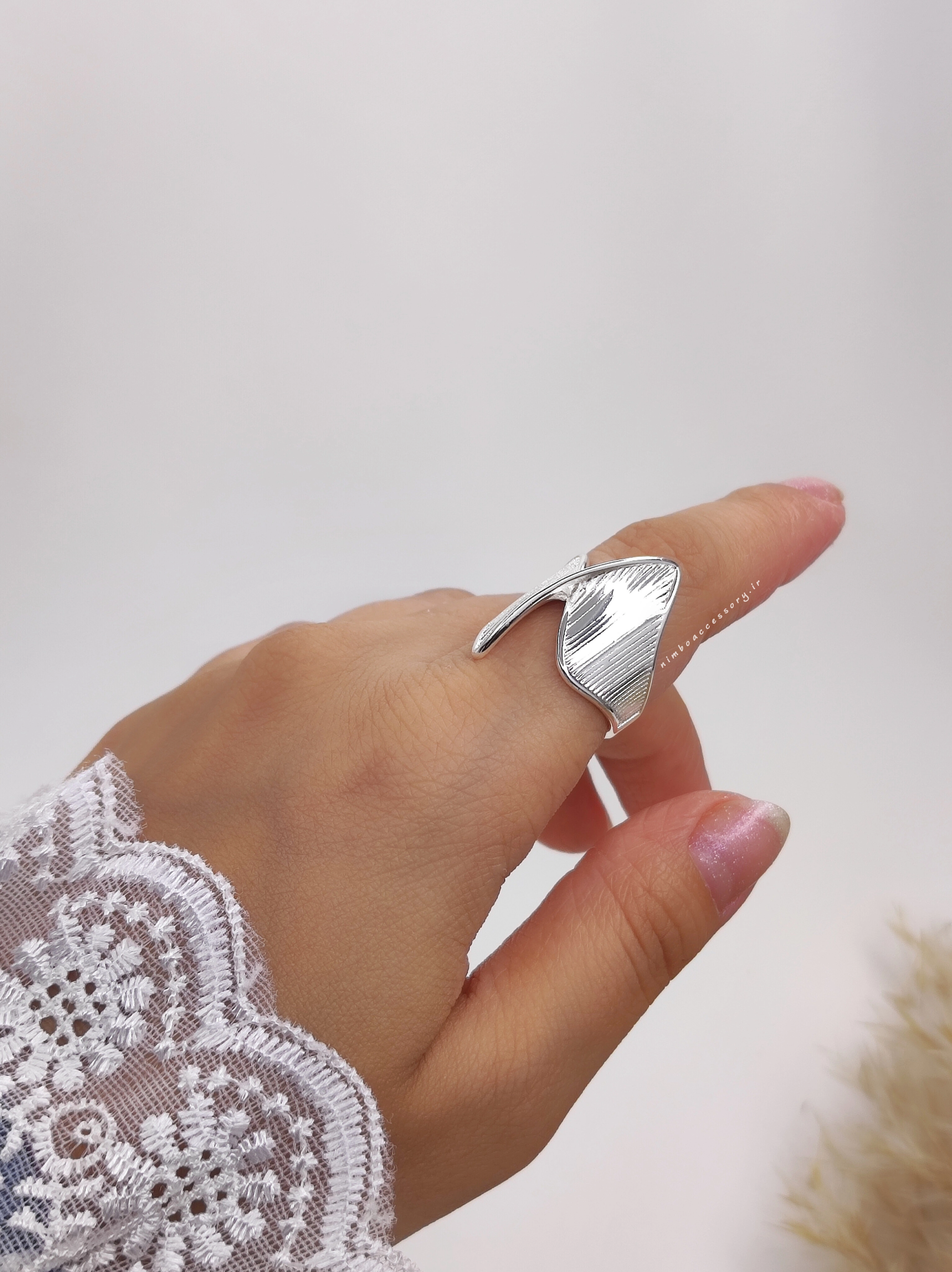 انگشتر مینیمال نقره ای