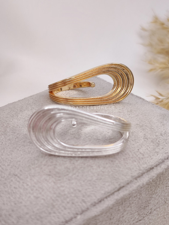 انگشتر مینیمال شیار دار