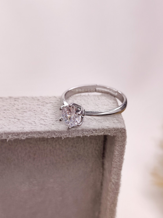 انگشتر ظریف نگین دار