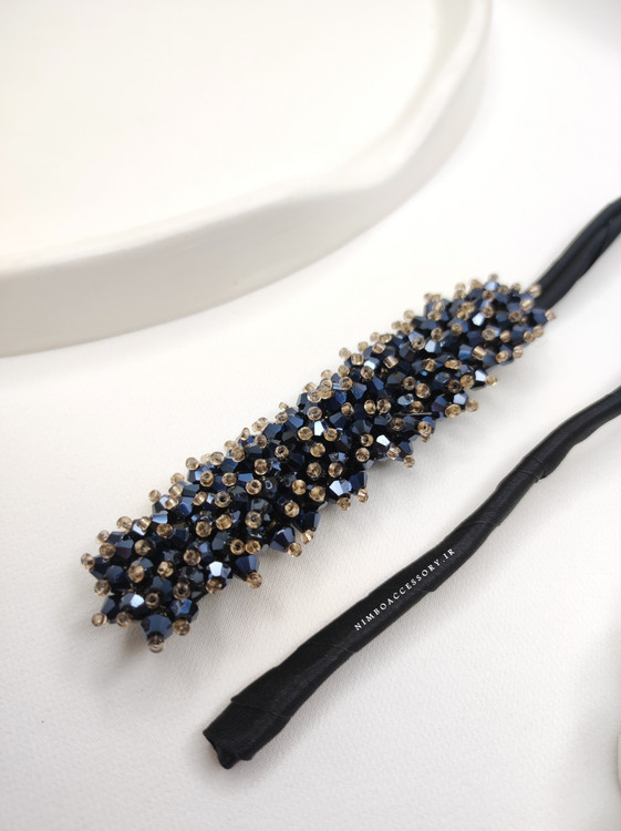 باندفر کریستالی مشکی