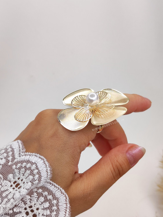 انگشتر گل چهار پر