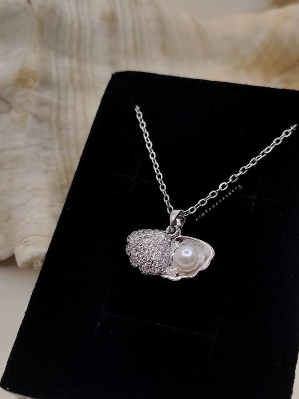 گردنبند استیل مرواریدی