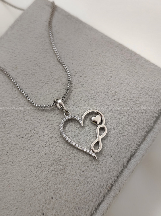 پلاک قلب بینهایت سیلور