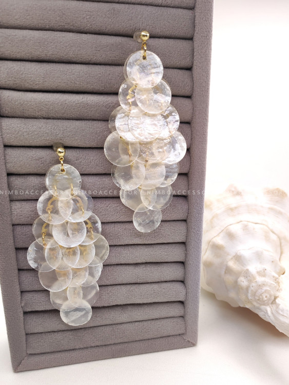 گوشواره آویزی پولکی