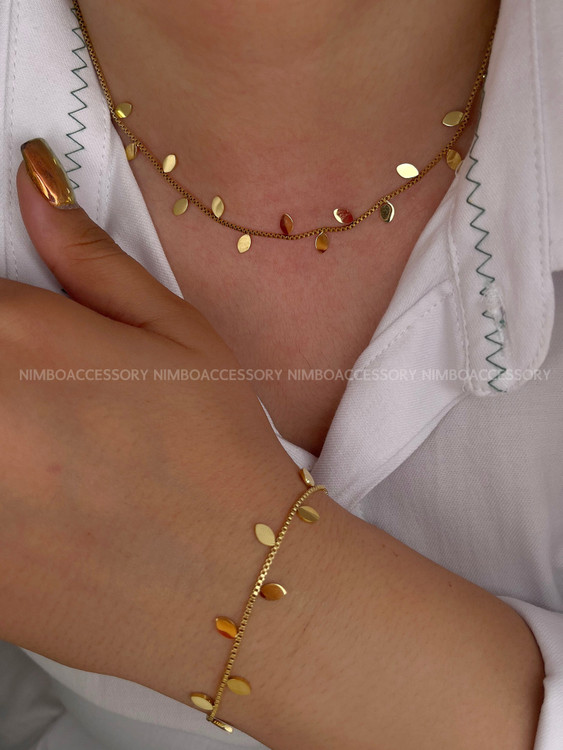 ست دستبند و گردنبند ظریف