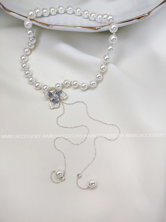 گردنبند مرواریدی آویزی