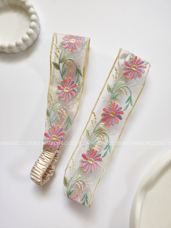 تل سوزن دوزی گل دار