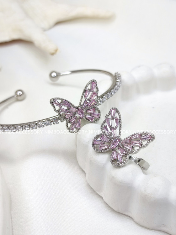 ست بنگل و انگشتر جواهری