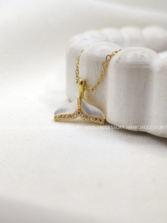 گردنبند دم وال طلایی