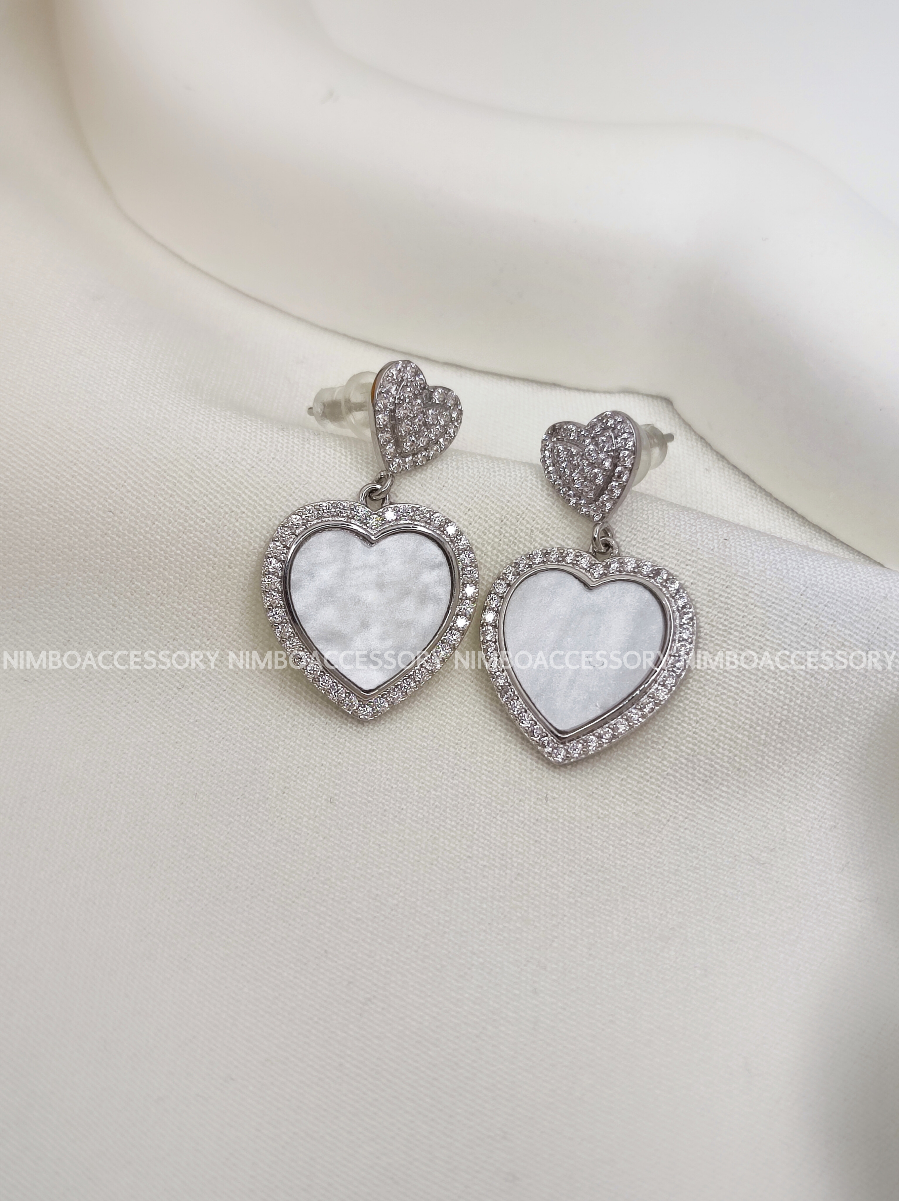 گوشواره قلب میناکاری 211