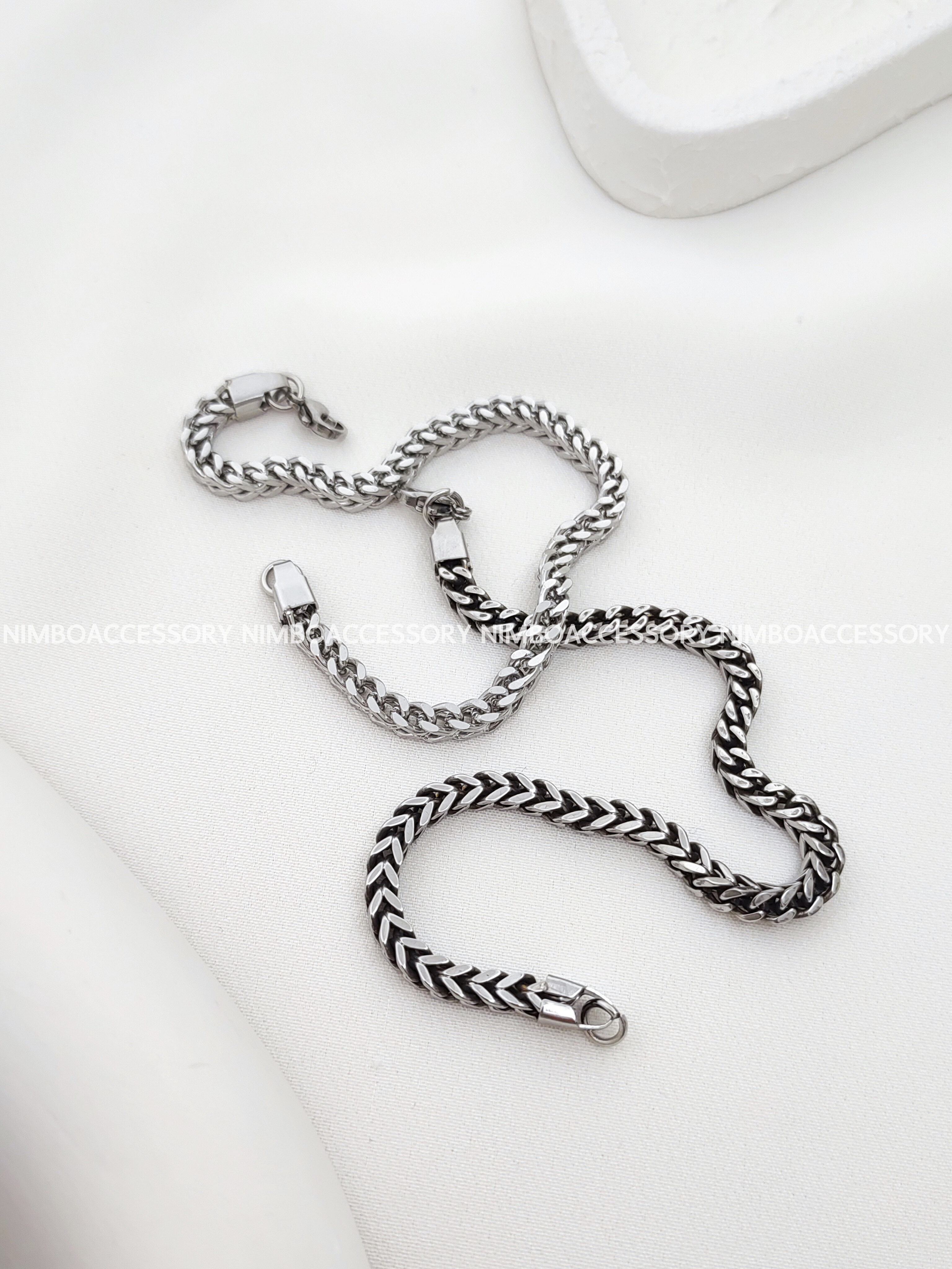 دستبند زنجیری استیل مردانه