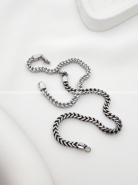 دستبند زنجیری استیل مردانه