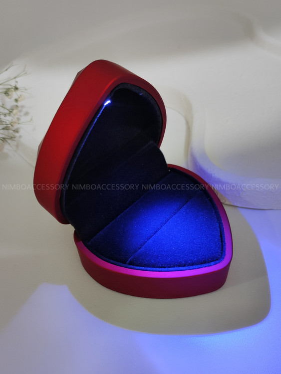 جعبه انگشتر نور آبی