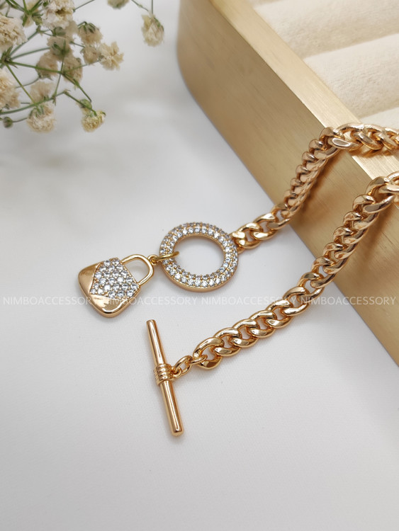 دستبند ژوپینگ نگین دار